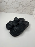 Braided Sandals-Black