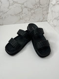 Braided Sandals-Black