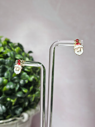Santa Rhinestone Earring