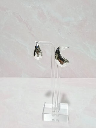 Lacy Earrings- Silver