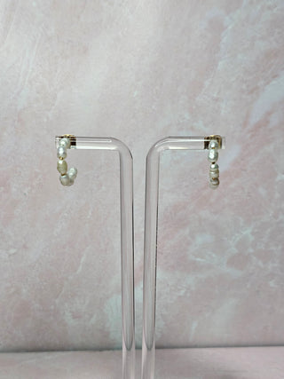 Mini Pearl Hoops