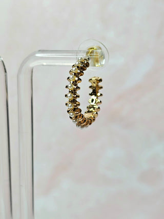 Gold Pearl Earrings