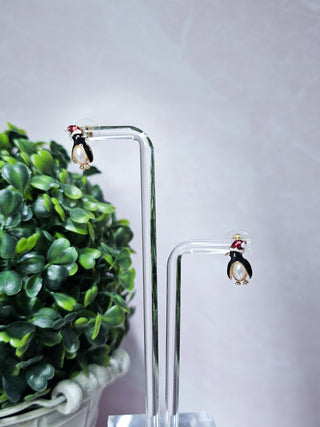 Holly Penguin Earring