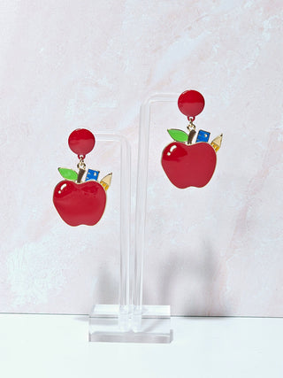 Teacher Apple Earrings