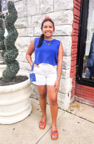 Timeless love Top-Royal Blue