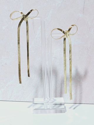 Bow Babe Earrings- Gold