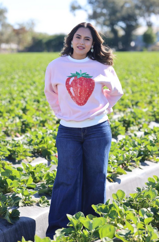 Strawberry Cozy Top-Pink