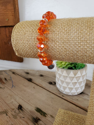 Orange Peel Crystal Bracelet