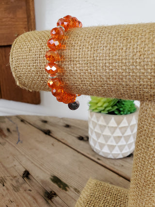 Orange Peel Crystal Bracelet