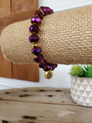 Grape Crystal Bracelet