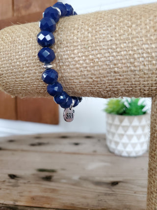 Navy Crystal Bracelet