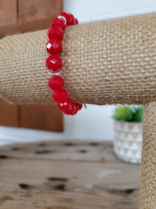 Berry Red Crystal Bracelet