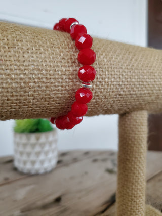 Berry Red Crystal Bracelet