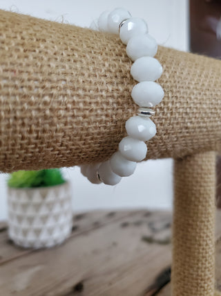 White Clouds Crystal Bracelet