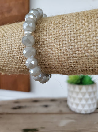 Gray Skies Crystal Bracelet