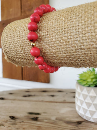 Red Turquoise Bracelet