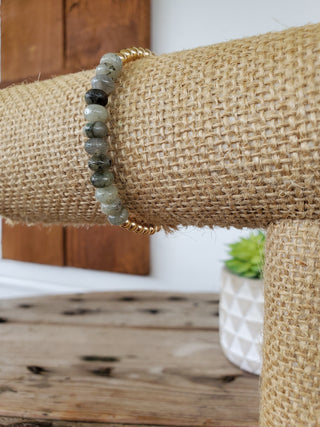 Gray Half Stone Bracelet