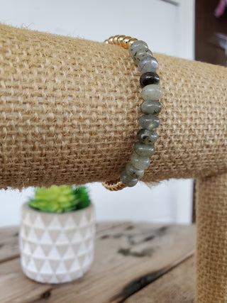 Gray Half Stone Bracelet