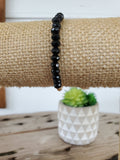 Black Half Stone Bracelet