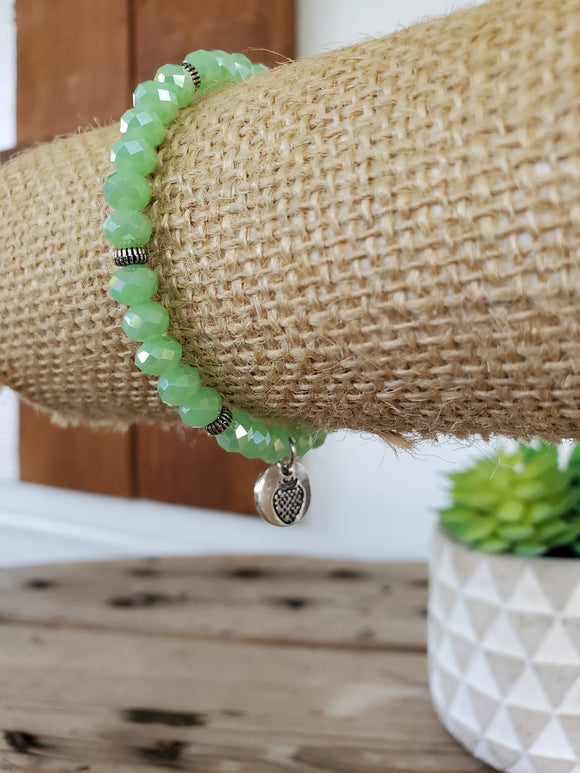 Mint Green Crystal Bracelet