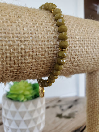 Olive Crystal Bracelet