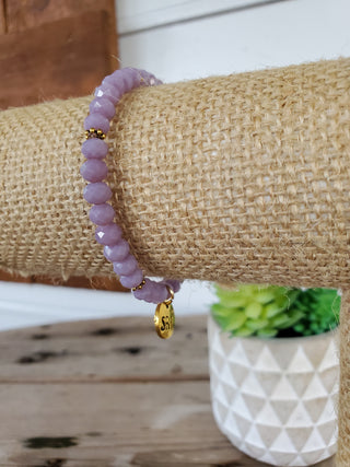 Lilac Crystal Bracelet