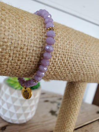 Lilac Crystal Bracelet