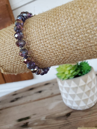 Plum Crystal Bracelet