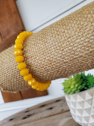 Mustard Crystal Bracelet