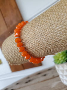 Orange Crystal Bracelet