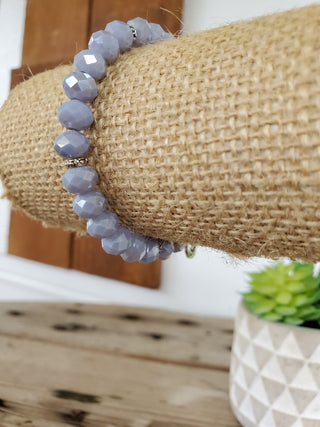 Lavender Crystal Bracelet