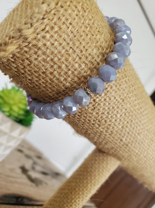 Lavender Crystal Bracelet