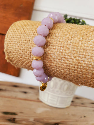 Lilac Crystal Bracelet