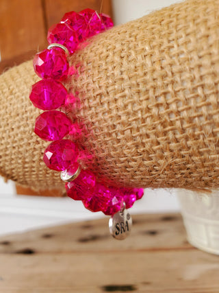 Fuchsia Crystal Bracelet