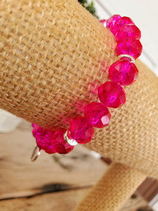 Fuchsia Crystal Bracelet