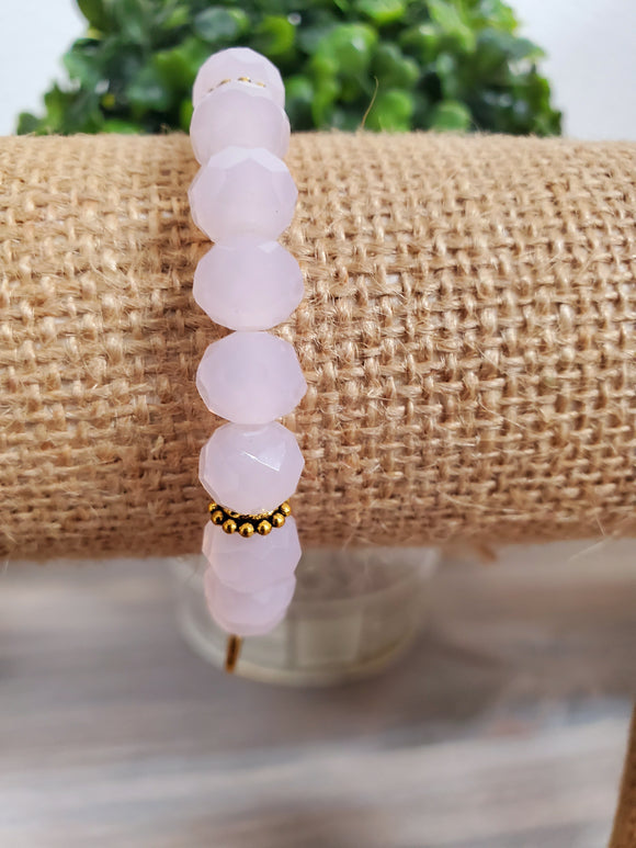 Pink Dust Crystal Bracelet