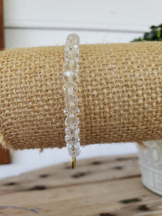 Slipper Clear Crystal Bracelet