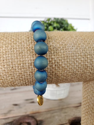 Blu Druzy Bracelet