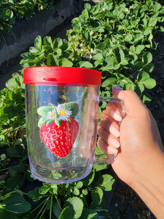 Strawberry Patch Mug Tumbler