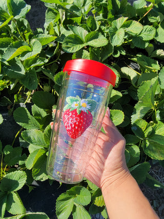 Strawberry Patch Tumbler