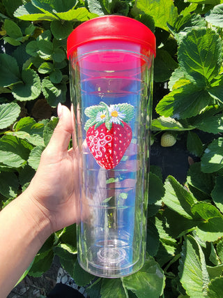 Strawberry Patch Mega Tumbler