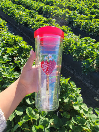 Strawberry Patch Mega Tumbler