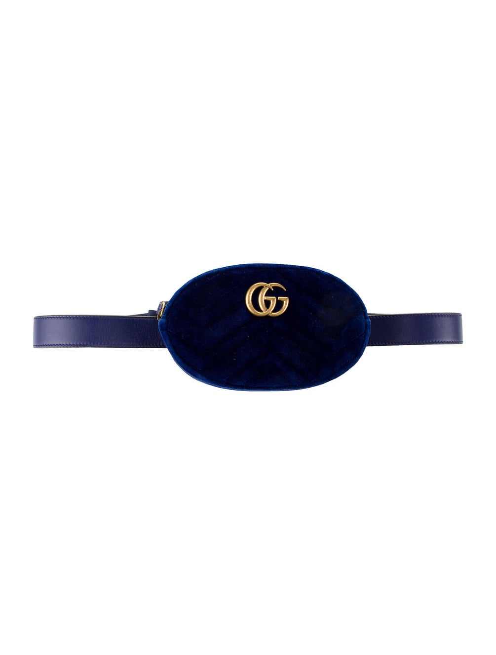 Blue Gucci GG Velvet Ophidia Belt Bag – Designer Revival