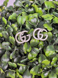 Silver Initial Stud Earrings