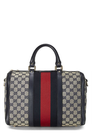 Gucci Navy Boston Bag