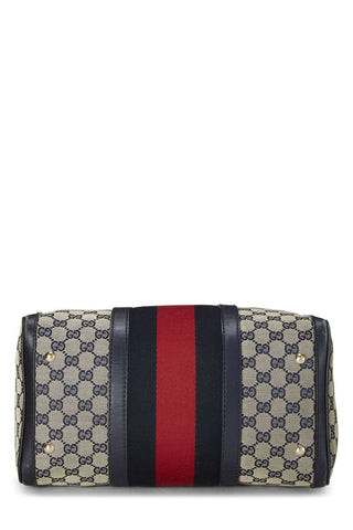 Gucci Navy Boston Bag