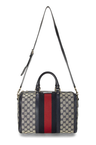 Gucci Navy Boston Bag