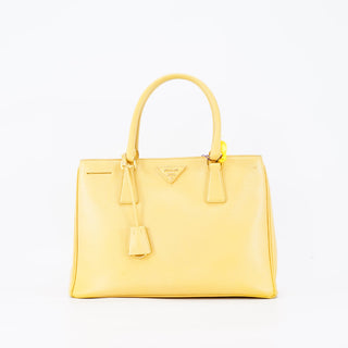 Prada Yellow Saffiano Handbag