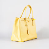 Prada Yellow Saffiano Handbag